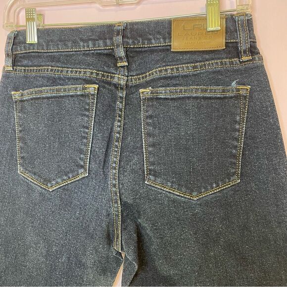 Lauren Ralph Lauren Jeans Dark Wash Denim Classic Straight Pant Size 4 - Picture 6 of 10